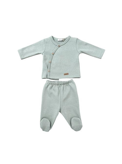 Tutina 2 pezzi NINNAOH | E25PLC6BIANCO VERDE